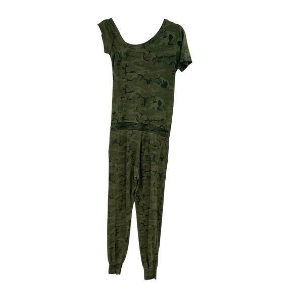 n:Philanthropy Britton Jumpsuit Off the Shoulder Camo Print Green Size XS - Picture 7 of 14